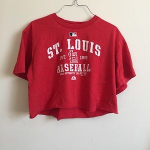 RARE Vintage Cardinals Crop Top